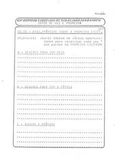 Atividades práticas sobre a Promessa