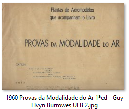 Livro das Plantas de Aeromodelos do livro das Provas da Modalidade do Ar Ed1960 (Brasil)