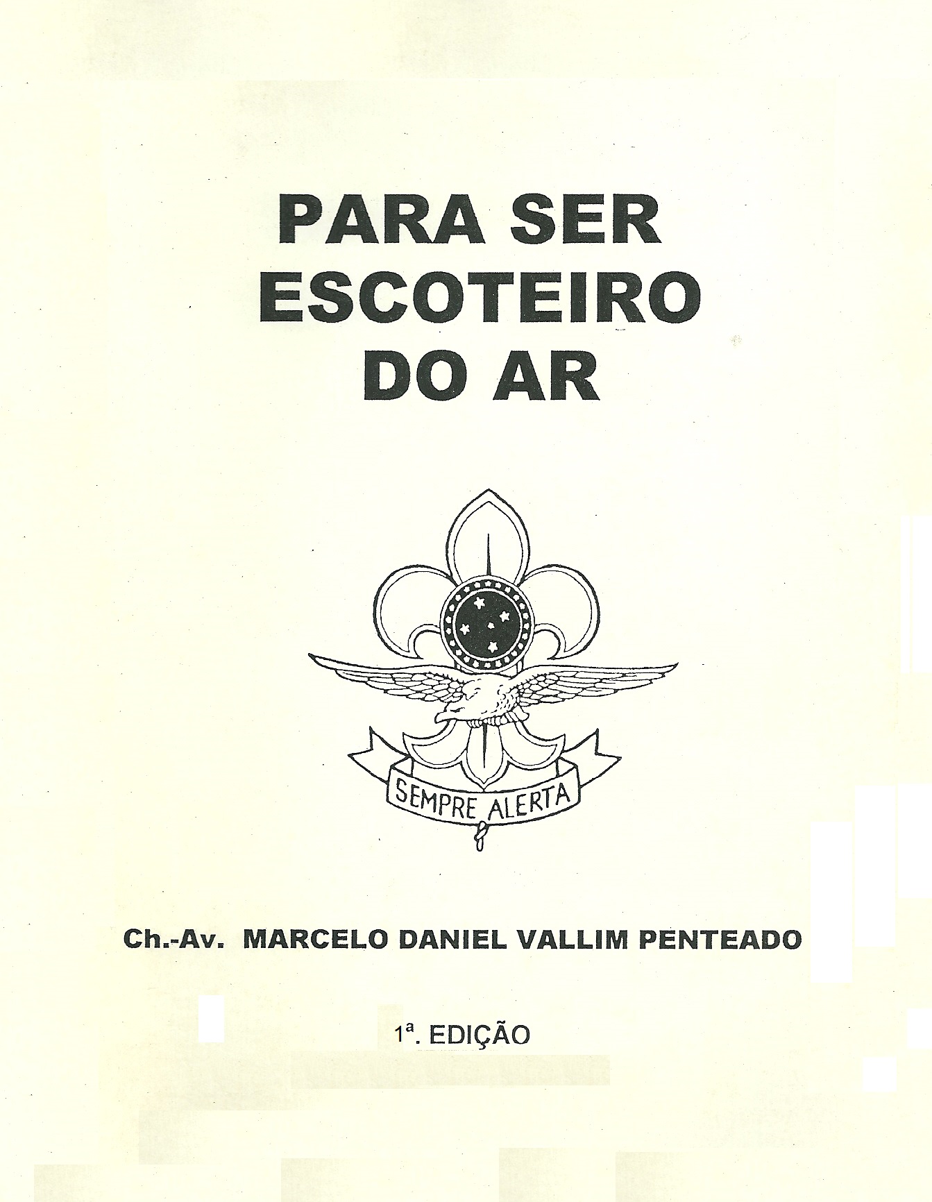 capa do Para ser escoteiro do Ar 1ª Edição 19xx