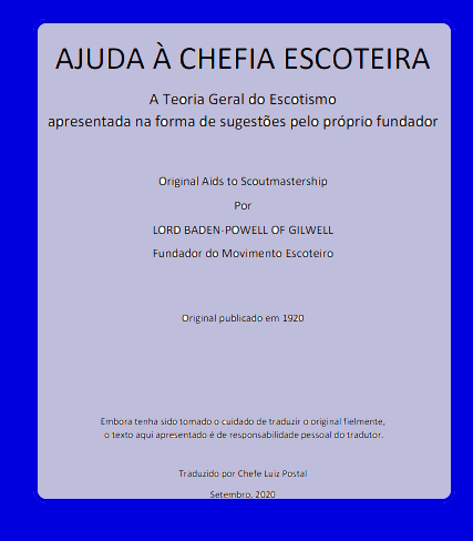 Capa de Ajuda à Chefia Escoteira