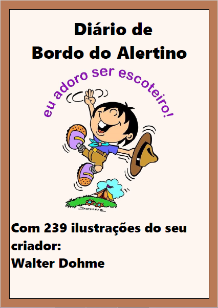 Capa do livro "Diário de Bordo do Alertino"  de 2018