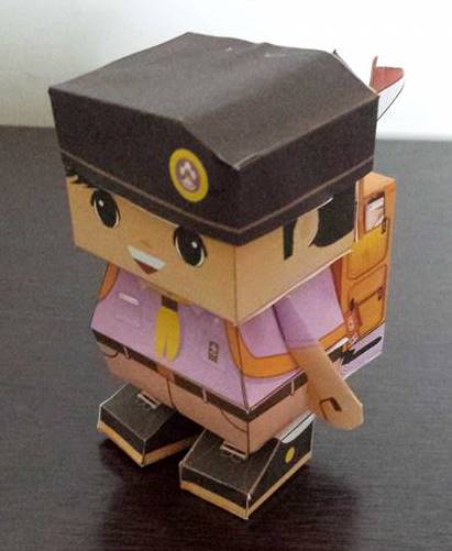 Papercraft Escoteira