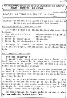 Tipos de jogos e arquivo