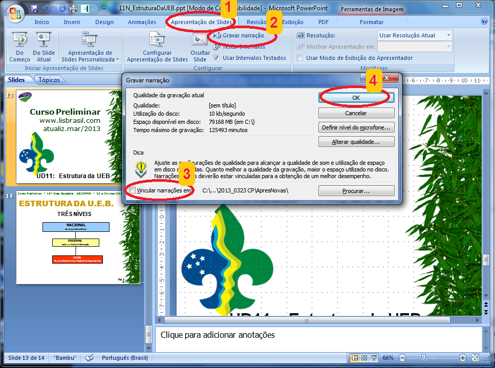 ajuda do PowerPoint 2007